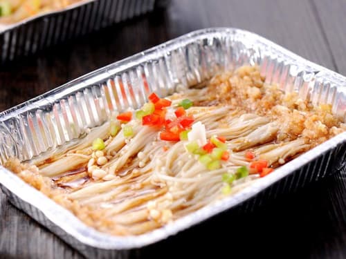 古冶锡纸烤金针菇
